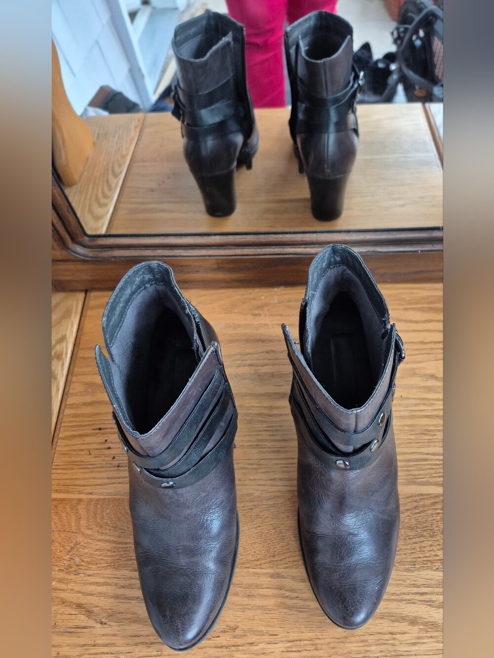 Euro-Luxury Tamaris Harness Moto Boots (Size 40 / US 9)